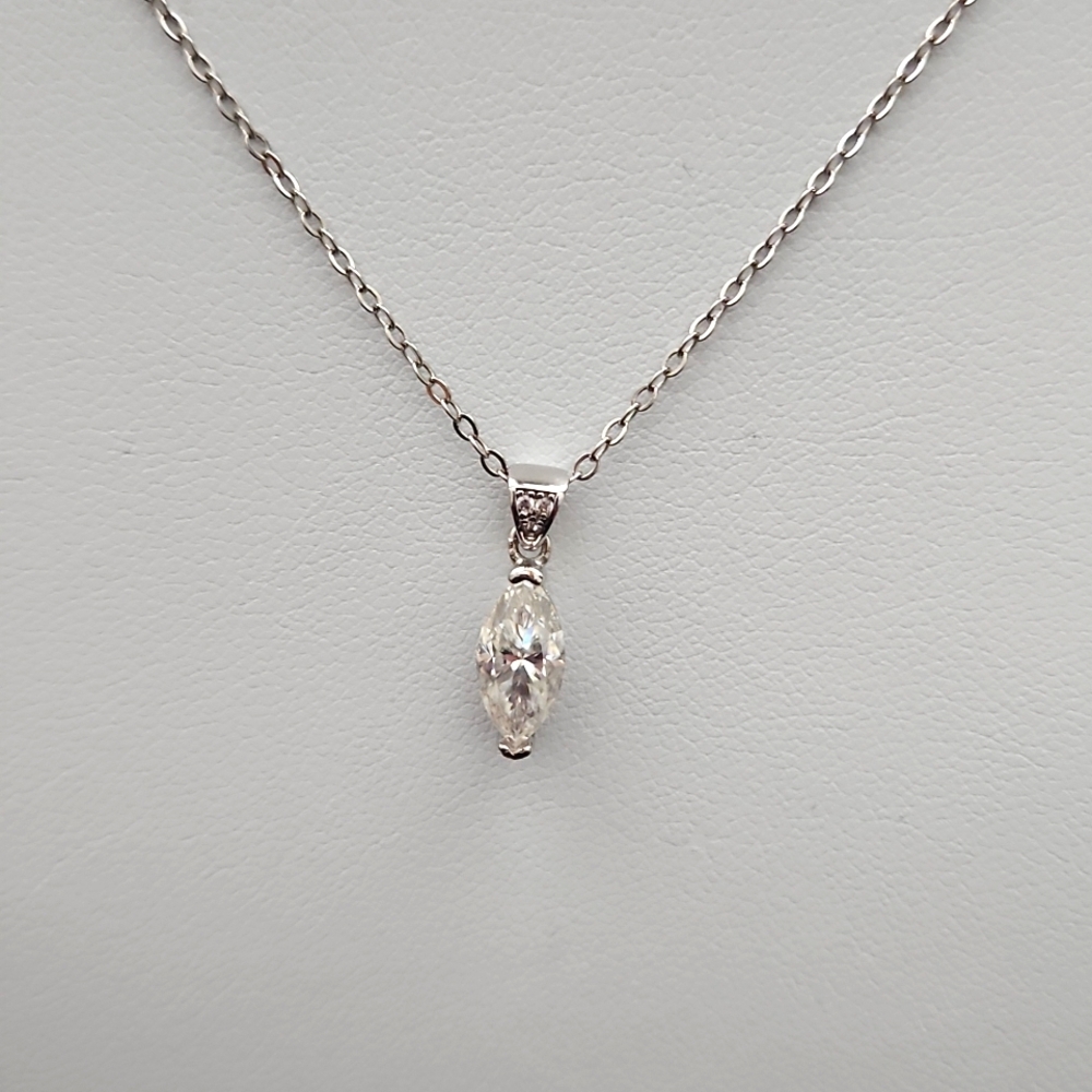 1ct Marquise Moissanite Necklace